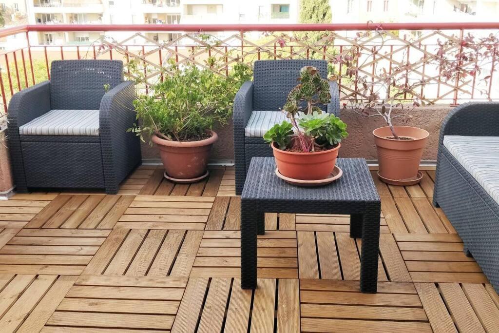 T3 Le Designer 4E-Terrasse-Climatisation & Netflix Apartment Marseille Exterior photo